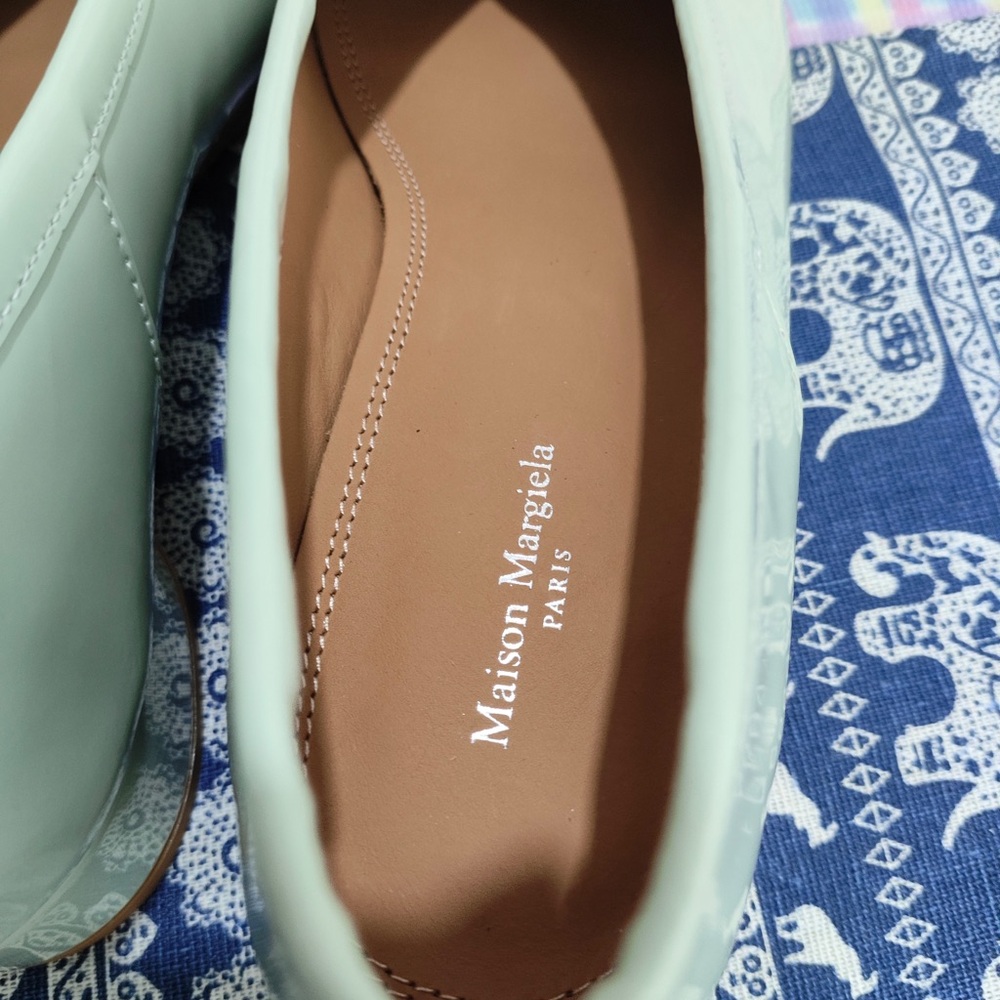 Maison Martin Margiela Mint Green Tabi-Inspired Ballet Flats - Picture 5 of 6